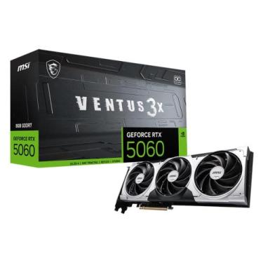Imagem de Placa De Vídeo Msi Rtx 5060 Ventus 3x Oc 8gb Gddr7 128 Bit Ray Tracing