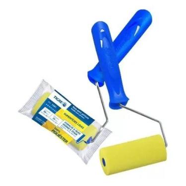 Imagem de Rolo Espuma Amarela Poliéster com Suporte, Tigre 61341090, Amarelo, 9c