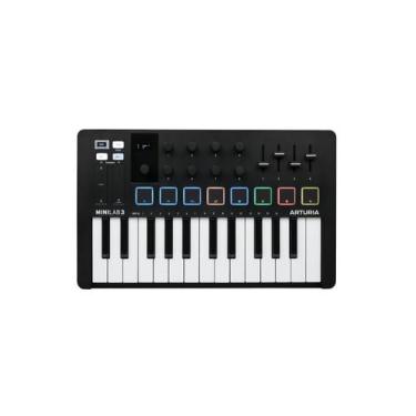 Imagem de Teclado Controlador Arturia Minilab MK3 MIDI Preto