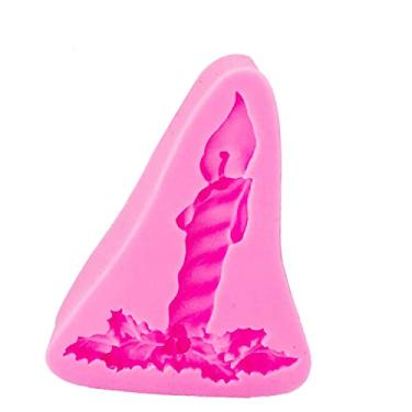 Imagem de Confeitaria dos moldes, F465 MOLDE DE SILICONE VELA DE NATAL CONFEITARIA BISCUIT