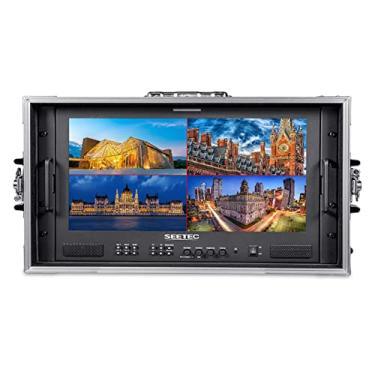Imagem de SEETEC ATEM173S-CO Monitor de transmissão multicâmara de 17,3" 4x3G-SDI in/Out HDMI Full HD 1920x1080 com capa de alumínio portátil