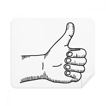 Imagem de Pano de limpeza Praise Gesture Line para limpeza de tela, 2 peças, tecido de camurça