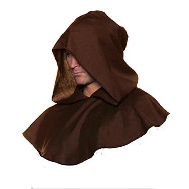 Imagem de Men's Friar Monk Medieval Cowl Hood Renaissance Costume Accessory