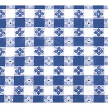 Imagem de Winco Toalha de mesa xadrez TBCO-70B, 132 cm x 177 cm, azul