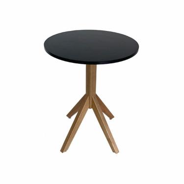 Imagem de Mesa de Jantar Redonda Verona Preta Ref. 030 60P VivaLigna