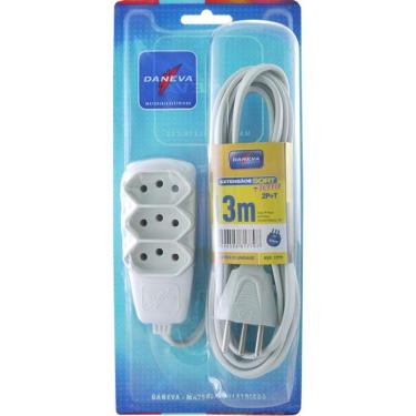 Imagem de Extensão Elétrica  SORT 3 pinos 3 metros