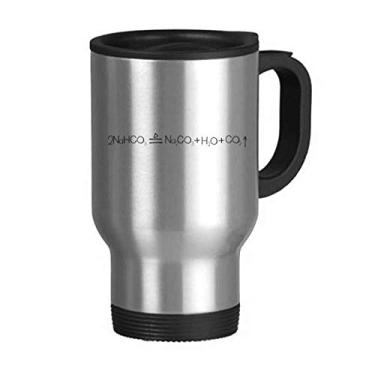 Imagem de Caneca de viagem Chemistry Kowledge de bicarbonato de sódio com tampa flip em aço inoxidável copo de carro copo térmico