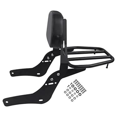 Imagem de Worldmotop Motorcycle Sissy Bar Encosto traseiro do passageiro para Honda Rebel CMX1100 CMX 1100 2021 2022 Encosto destacável (A)
