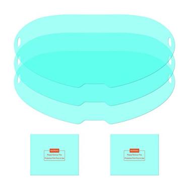 Imagem de 3 peças de lentes externas de substituição para tela de visualização grande da Yeswelder e 2 peças de lentes internas de substituição para capacete de soldagem LYG-Q800D
