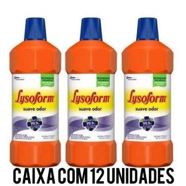 Imagem de Lysoform Desinfetante 1 Litro -  Caixa Com 12 Unidades De 1 Litro - Sc