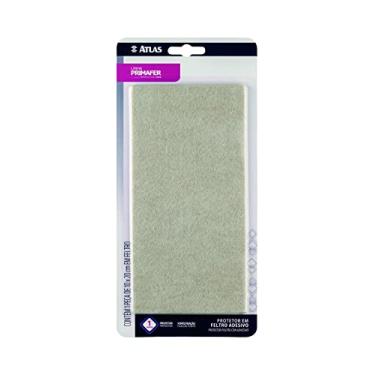 Imagem de Atlas - Protetor de Feltro Adesivo com Fita Dupla-face, Tamanho 10x20cm, Cartela com 1 Peça, Cor Bege
