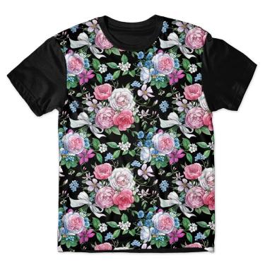 Imagem de Camiseta As Braba Masculina Flores Full Print