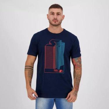 Imagem de Camiseta Starter Masculina Estampada Azul