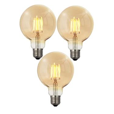 Imagem de 3X Lâmpada Filamento De Led Poptem G95 4W Bivolt