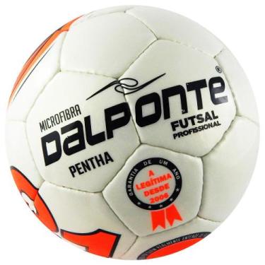 Imagem de Bola Dalponte 81 Futebol Pentha Futsal Salão Branca