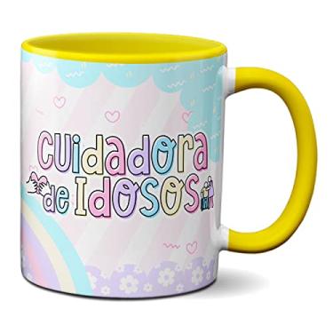 Imagem de Caneca Cuidadora De Idosos Profissão Por Amor Presente (Amarela)