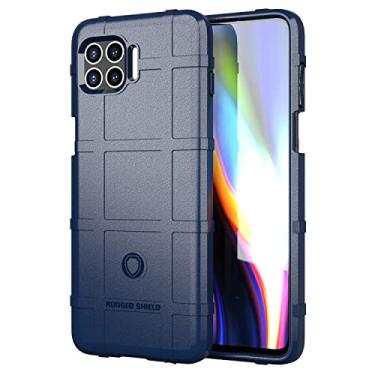 Imagem de GUNKY Capa traseira à prova de choque cobertura robusta de corpo inteiro capa de silicone compatível com Moto G 5G Plus/One 5G/One 5G UW, capa protetora com forro fosco capa protetora (cor: azul escuro)