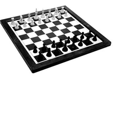 Jogo de Tabuleiro - Xadrez com Estojo - 32 Peças - Madeira - Pentagol