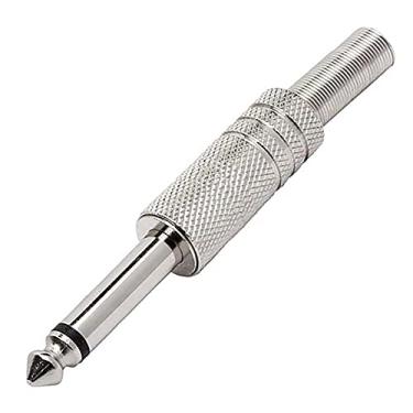 Imagem de Plug p10 mono níckel 6,35mm com mola