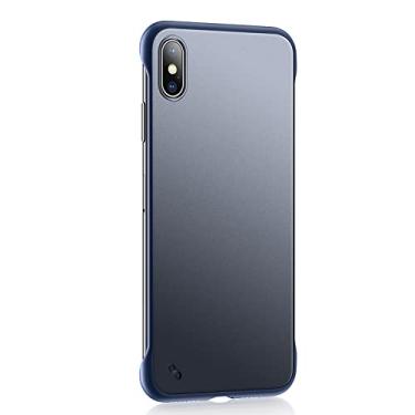 Imagem de Capa de telefone para PC rígida transparente à prova de choque para iPhone 13 12 11 X XS XR XS Max 8 7 6 6S 14 Plus Capa traseira de ultra proteção, azul, para iphone 12