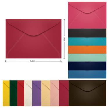 Imagem de Envelope 114X162 Carta Vermelho Escuro Pequim  100 Unidades - Scrity