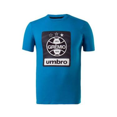 Imagem de Camiseta Umbro Grêmio Concentração Ii 2021 Masculina - Azul