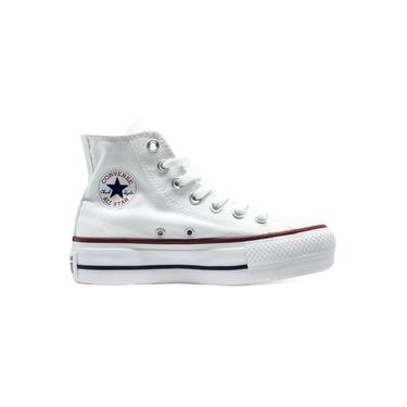 tenis all star converse plataforma branco