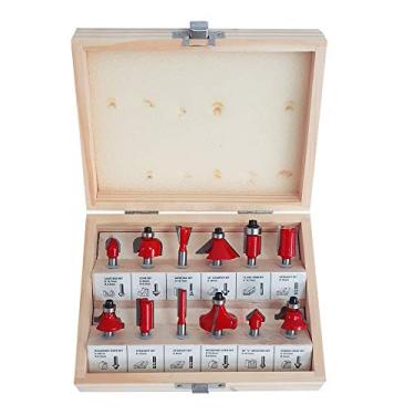 Imagem de Kit De Fresas Para Tupia Madeira 6mm Com 12 Peças Charbs