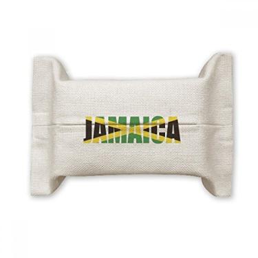 Imagem de Bolsa de linho de algodão com nome da bandeira da Jamaica