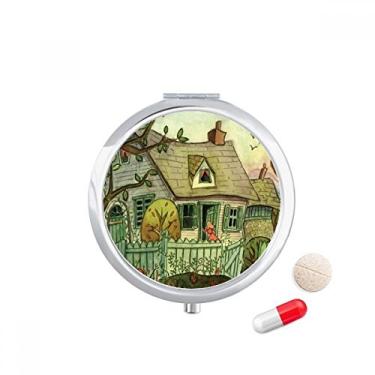 Imagem de Miaoji Caixa de comprimidos com pintura aquarela para gatos no centro da cidade, bolso para remédios