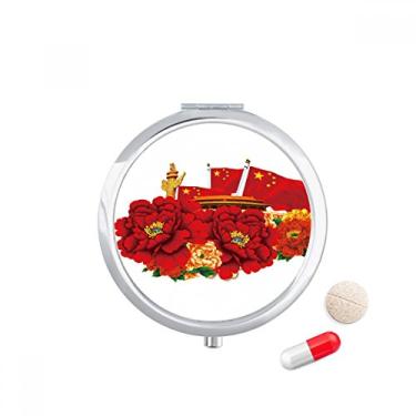 Imagem de Tiananmen Caixa de armazenamento de remédios com bandeira vermelha de cinco estrelas