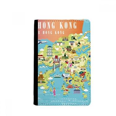 Imagem de Porta-passaporte I Love Hong Kong Mapa China Localização Notecase Burse Carteira porta-cartões