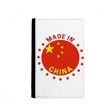 Imagem de Porta-passaporte chinês Made in China Estrelas Vermelho Amarelo Carteira Notecase Burse Carteira Carteira Porta-cartões