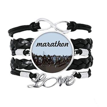 Imagem de OFFbb-USA Pulseira Nacional de Tênis Internacional com Pulseira de Couro Torcido para Presente