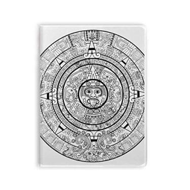 Imagem de Caderno com estampa abstrata de faraó do Egito Antigo Capa Diário de capa macia