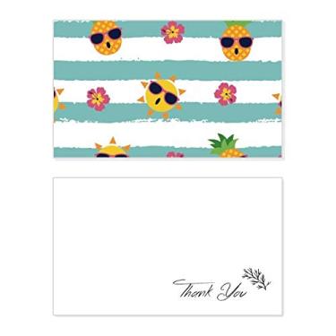 Imagem de Abacaxi Sun Glass Flower River Cartão de agradecimento aniversário aniversário comemorações casamento agradecimento