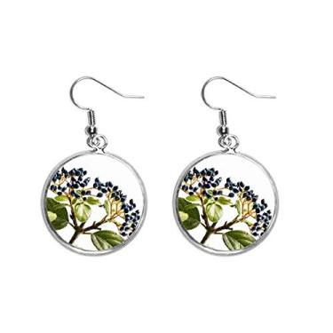 Imagem de Imagem de planta de folha, branca, simples, natural, orelha, pendurada, prata, brinco feminino