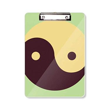 Imagem de Taichi China Oito Diagrama Prancheta Pasta Bloco de Escrita Placa de Apoio A4