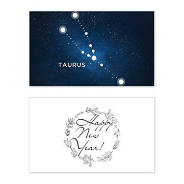 Imagem de Taurus Constelação Signo do Zodíaco Ano Novo Festival Cartão de felicitações Mensagem Abençoada Presente