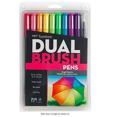 Imagem de Tombow, Dual Brush - Cor Bright, Caneta Dual Brush (Estoque no Brasil- sem risco de tributação)