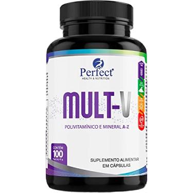 Imagem de Mult-V Polivitamínico e Mineral A-Z Perfect Health & Nutrition 100 Cápsulas