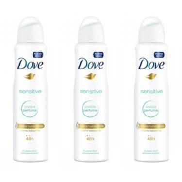 Imagem de Kit C/03 Dove Sensitive Desodorante Aerosol Feminino 89G