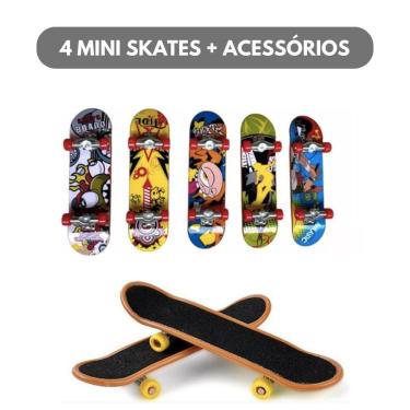 Mini Skate Dedo Fingerboard C/ Lixa Techdeck Skateboard 96mm