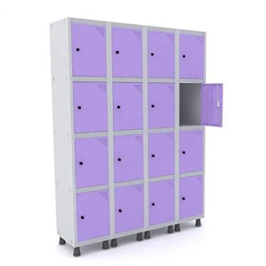 Imagem de Armário Roupeiro 16 Portas Aço Grp 504/16 Pnadin Móveis