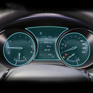 Imagem de LAVIYE Carro Anti riscos e prevenção de poeira Detalhes Interiores Adesivos Tampa de Filme TPU, Para Toyota C-HR 2017-2023 Painel de instrumentos Protetor de tela do painel