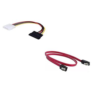 Imagem de Kit Cabo SATA Dados + Forca, Pacote com 10, Coletek