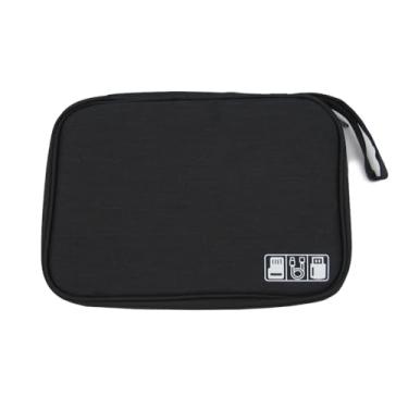 Imagem de Bolsa Necessaire Organizador Guarda Cabo Eletrônico (Preto)