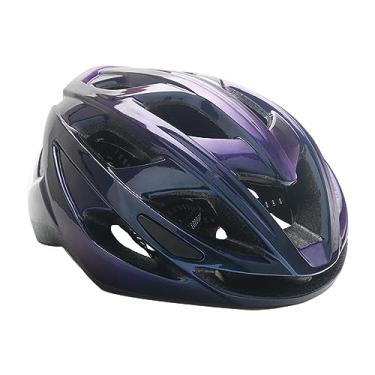 Imagem de Capacetes de bicicleta Capacete de bicicleta Acessórios de ciclismo Capacete de ciclismo Alça de queixo ajustável para skate Biker Road Mountain Bike, Violeta Preto