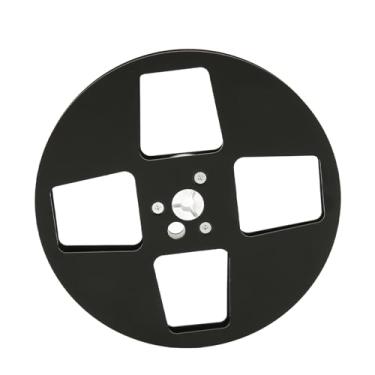 Imagem de Carretel de fita vazia de 1/4 de 7 polegadas, carretel aberto de liga de alumínio de 4 furos para Nab, peça de máquina de abertura universal para leitores de fita de carretel a carretel, acessórios de gravador de fita de carretel