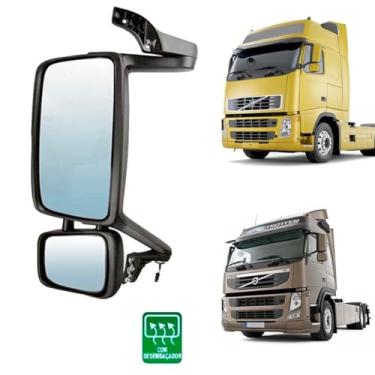 Imagem de ESPELHO RETROVISOR ESQUERDO ELETRICO FH FM 2009 A 2014 - COMPLETO COM DESEMBACADOR